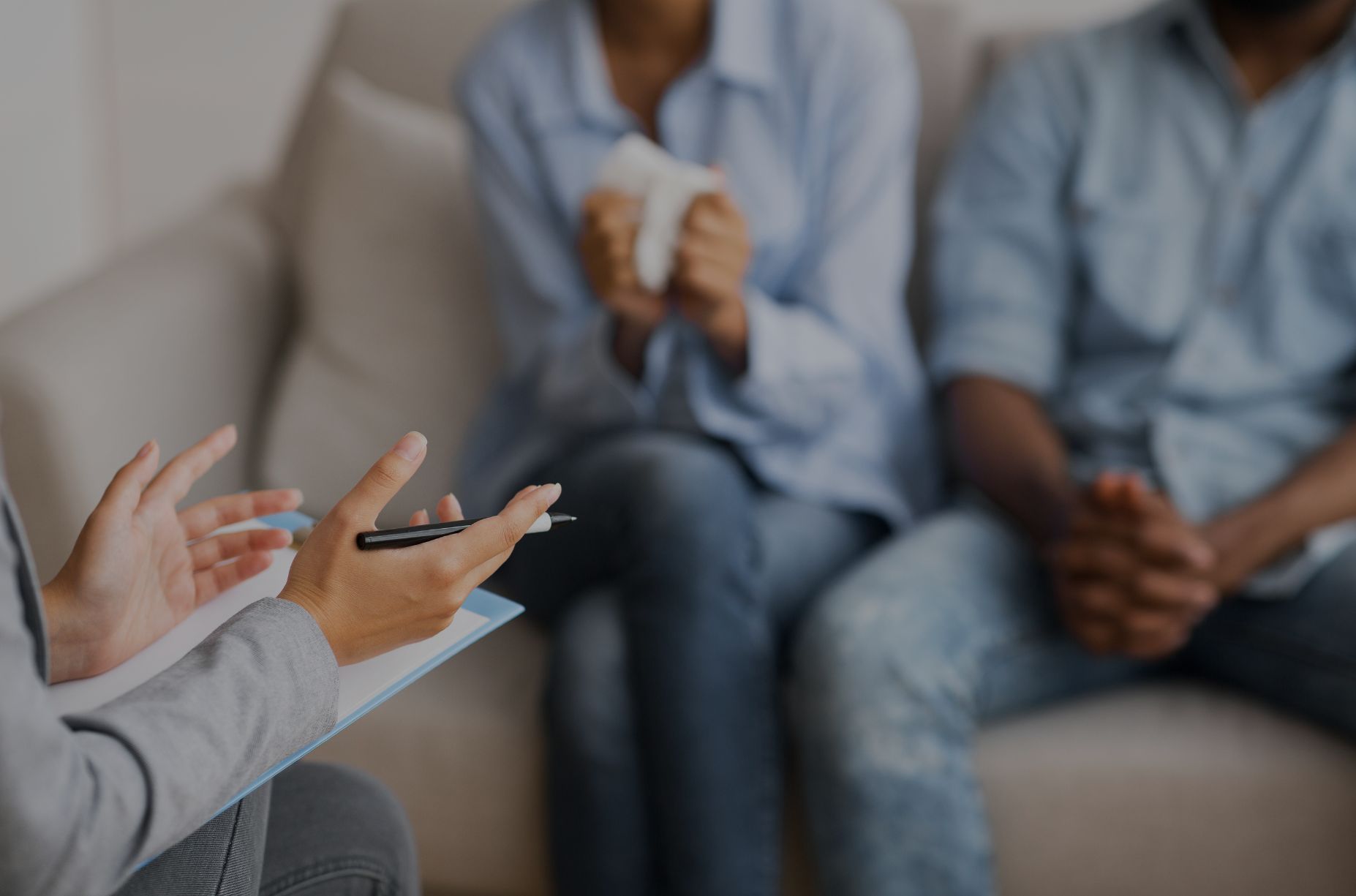 A counsellor doing couples counselling in Christchurch